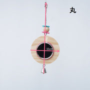 鳥用おもちゃ 鏡 ミラー 吊り下げタイプ 玩具 トイ 遊び道具 掛けられる 鈴付き オウム 鸚鵡 インコ 小鳥 梅型 丸型 シンプル 小動物用おもちゃ 小動物グッズ
