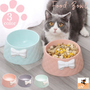 ペット用食器 フードボウル ウォーターボウル 餌皿 リボン 猫 犬 ネコ イヌ ねこ いぬ ペット用品 餌入れ 水入れ かわいい