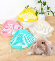 小動物用トイレ ウサギ うさぎ トイレタリー ペットトイレ ペットグッズ ペット用品 小型 三角 四角 コーナー 兎 モルモット リス お手入れ簡単