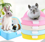 小動物用トイレ ウサギ うさぎ トイレタリー ペットトイレ ペットグッズ ペット用品 小型 三角 四角 コーナー 兎 モルモット リス お手入れ簡単