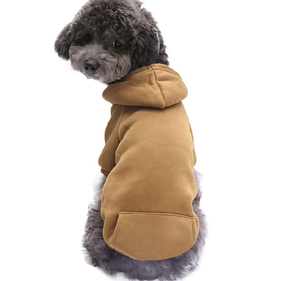 ドッグウェア パーカー フーディー 犬服 猫服 ペット用品 ブラウン バリエーション画像