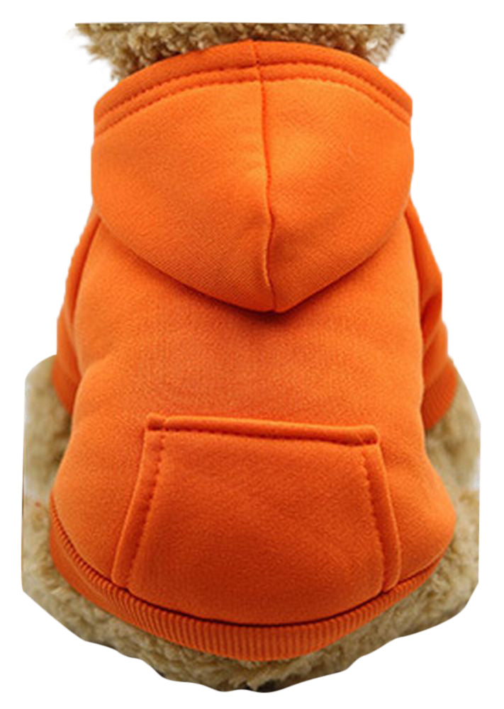 ドッグウェア パーカー フーディー 犬服 猫服 ペット用品 オレンジ バリエーション画像