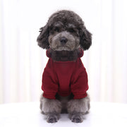 ドッグウェア パーカー フーディー 犬服 猫服 ペット用品 小型犬 袖あり 裏起毛 あったか 防寒 プルオーバー マフポケット フード付き 単色 無地 おしゃれ かわいい カジュアル デイリー お散歩 お出かけ いぬ イヌ ねこ ネコ キャットウェア  XS S M L XL 2XL