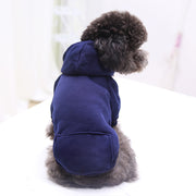 ドッグウェア パーカー フーディー 犬服 猫服 ペット用品 小型犬 袖あり 裏起毛 あったか 防寒 プルオーバー マフポケット フード付き 単色 無地 おしゃれ かわいい カジュアル デイリー お散歩 お出かけ いぬ イヌ ねこ ネコ キャットウェア  XS S M L XL 2XL