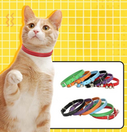 猫用首輪 チョーカー ゴム ペット用品 首輪 鈴 フェイクレザー レザー調 シンプル 無地 定番 かわいい おしゃれ ネコ カラー アクセサリー 首飾り 猫用品 ペットグッズ ねこ