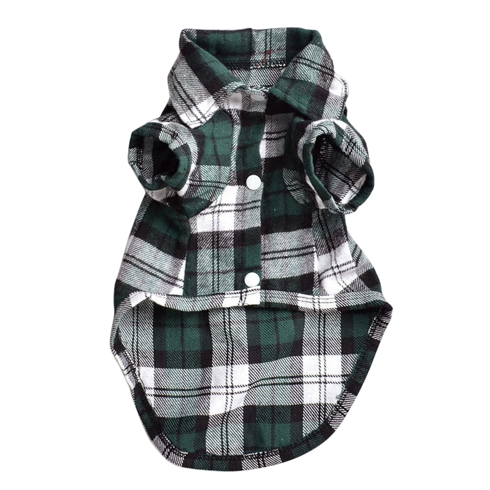犬の服 ドックウエア シャツ 襟付き ペット用品 ドッグ用品 グリーン バリエーション画像