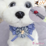 ペット用アクセサリー チョーカー 犬用 猫用 小型犬 中型兼 首飾り ペット用品 フラワー サクランボ リボン 花 チェック 格子柄 おしゃれ かわいい キュート お出かけ おめかし ドッグ キャット カラバリ豊富 赤 ピンク 黒 青 緑 ワイン