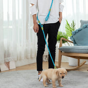 ショルダーリード 犬用 中型 大型 小型 イヌ ペット用品 ロープ ハンズフリー 肩掛け 反射 多機能 サイズ調節可 散歩 お出かけ