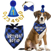 誕生日お祝いセット ペット用 バースデー 犬用 猫用 3点セット とんがり帽子 蝶ネクタイ バンダナスタイ ぼうし スパンコール キラキラ おしゃれ かわいい パーティー 記念撮影 ペットグッズ いぬ イヌ ねこ ネコ ドッグ キャット