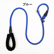 リード 首輪一体型 スリップリード 犬用 ペット用品 牽引紐 簡単装着 スポンジハンドル 握りやすい 引っ張り防止 トレーニング 訓練 散歩 お出かけ イヌ ペットグッズ