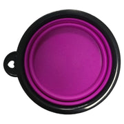 ペット用食器 フードボウル ウォーターボウル 折りたたみ 餌入れ 水入れ 300ml 持ち運び 携帯 カラビナ付き コンパクト ペット用品 ペットグッズ ソフト やわらかい 洗える シンプル お散歩 お出かけ 遠出 ドライブ カラバリ豊富 便利グッズ 黄 青 白 赤 緑 ピンク 黒 紫 橙
