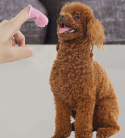ペット用歯ブラシ 指サック型 ケース付き 犬 イヌ いぬ 歯磨き 柔らかい 歯石 口臭 細菌除去 デンタルケア 歯周病予防 口腔ケア