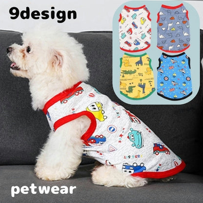 ペットウェア タンクトップ 犬服 猫用 ノースリーブ 袖なし 商品画像