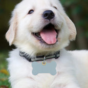 ペット用迷子札 名札 ネームタグ 犬用 猫用 ネームプレート ドッグタグ ホネ型 骨 ペット用品 レザー調 首輪アクセサリー 脱走対策 迷子防止 可愛い おしゃれ イヌ用 ネコ用 散歩 お出掛け
