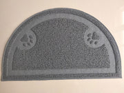 砂取りマット 猫砂マット トイレマット 猫用 ねこ トイレ用品 ペット用品 36×60cm 飛び散り防止 滑り止め 半円型 厚手 肉球 可愛い
