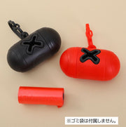 ゴミ袋収納ケース ペット用 犬用品 散歩 ゴミ袋入れ フック付き 吊り下げ 持ち歩き便利 携帯用 コンパクト エチケット マナー トイレ袋 ウンチ袋 フン袋