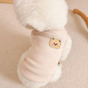 ドックウェア ペットウェア タンクトップ ペット服 カットソー 犬 猫 通年 ペット用品 服 シャツ 可愛い ワッフル お洒落 小型犬 中型犬 ピンク