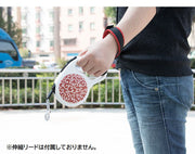 伸縮リード用ストラップ ハンドストラップ ペット用品 犬用 お散歩グッズ リードストラップ ハンズフリー 面ファスナー ボタン ペットグッズ いぬ イヌ