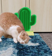 グルーミングブラシ セルフブラシ 猫 ブラシ 抜け毛処理 毛づくろい お手入れ ペット用品 痒み止め 固定ブラシ 突起 ボツボツ 凹凸 サボテン型 おもちゃ 猫ブラシ スリスリ ねこすり ネコ
