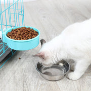 ペット用食器 犬用 猫用 フードボウル ウォーターボウル 餌入れ 水入れ ケージ取り付け ケージ固定 取り付け簡単 丸型 エサ入れ お手入れ簡単 ペット用品 ペットグッズ イヌ用 ネコ用