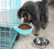 ペット用食器 犬用 猫用 フードボウル ウォーターボウル 餌入れ 水入れ ケージ取り付け ケージ固定 取り付け簡単 丸型 エサ入れ お手入れ簡単 ペット用品 ペットグッズ イヌ用 ネコ用