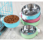 ペット用食器 犬用 猫用 フードボウル ウォーターボウル 餌入れ 水入れ ケージ取り付け ケージ固定 取り付け簡単 丸型 エサ入れ お手入れ簡単 ペット用品 ペットグッズ イヌ用 ネコ用