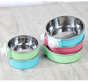 ペット用食器 犬用 猫用 フードボウル ウォーターボウル 餌入れ 水入れ ケージ取り付け ケージ固定 取り付け簡単 丸型 エサ入れ お手入れ簡単 ペット用品 ペットグッズ イヌ用 ネコ用