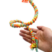 布製止まり木 ロープ ロープパーチ 50cm 鳥用 小鳥 インコ オウム ペット用品 ペットグッズ 鈴付き 吊り下げ おもちゃ 足場 フック付き ゆらゆら かわいい お洒落