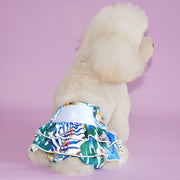 ペット用サニタリーショーツ ペット用サニタリーパンツ ペット用生理パンツ マナーパンツ ペットウェア 犬服 ドッグウェア 小型犬 中型犬 イヌ 猫 ネコ フリルスカート風 マジック テープ 面ファスナー メッシュ 華やか ポップ かわいい キュート