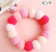 ペット用チョーカー ネックレス 首飾り アクセサリー ペットグッズ ペット用品 犬用 猫用 ボンボン ポンポン ボール クリスマスカラー かわいい おしゃれ 写真撮影 フォト コスプレ パーティー イベント