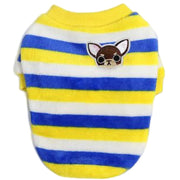 ドッグウェア トレーナー ペットウェア 犬服 猫服 犬用ウェア ボーダー柄 袖あり 可愛い おしゃれ お散歩 記念写真 ギフト プレゼント ワンちゃん イヌ ネコ ドッグ 黒 ブラウン ローズ オレンジ 黄色