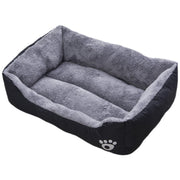 ペット用ベッド 猫用ベッド ペット用マット 犬用ベッド ネコ イヌ ペット用品 寝床 スクエア 四角 ふわふわ 起毛 クッション性 ふんわり あったか 暖かい 40×60cm 肉球 シンプル カジュアル かわいい おしゃれ 秋 冬 青 橙 黒 灰