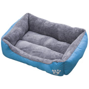 ペット用ベッド 猫用ベッド ペット用マット 犬用ベッド ネコ イヌ ペット用品 寝床 スクエア 四角 ふわふわ 起毛 クッション性 ふんわり あったか 暖かい 40×60cm 肉球 シンプル カジュアル かわいい おしゃれ 秋 冬 青 橙 黒 灰