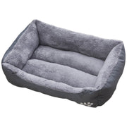 ペット用ベッド 猫用ベッド ペット用マット 犬用ベッド ネコ イヌ ペット用品 寝床 スクエア 四角 ふわふわ 起毛 クッション性 ふんわり あったか 暖かい 40×60cm 肉球 シンプル カジュアル かわいい おしゃれ 秋 冬 青 橙 黒 灰