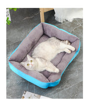 ペット用ベッド 猫用ベッド ペット用マット 犬用ベッド ネコ イヌ ペット用品 寝床 スクエア 四角 ふわふわ 起毛 クッション性 ふんわり あったか 暖かい 40×60cm 肉球 シンプル カジュアル かわいい おしゃれ 秋 冬 青 橙 黒 灰