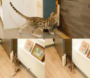 ペットドア ペット用 猫ドア キャットドア ネコ ねこ 犬 イヌ 引き戸 取り付け簡単 穴あけ不要 半自動 出入り 出入口 玄関 居間 扉 キッチン 裏口 便利