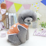 ペットウェア ドッグウェア タンクトップ ノースリーブ 洋服 犬服 犬用 猫用 カジュアル シンプル スマイル ピンク ブルー おしゃれ 小型犬 中型犬 ペット服 犬の服