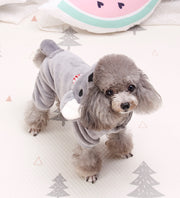 ペットコスプレ服 ペットウェア 洋服 犬用 いぬ イヌ 犬用ウェア 長袖フード付き 前ボタン パーカー風 コアラ 仮装 しっぽ かわいい お散歩 お出かけ