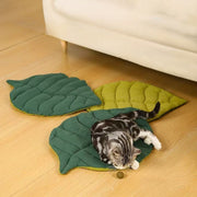 ペット用マット ペット用ベッド ペットグッズ ペット用品 犬用 猫用 イヌ ネコ 小動物用 リーフ 葉っぱ 春 夏 秋 冬 ふわふわ ふんわり お昼寝マット リバーシブル 両面 おしゃれ かわいい ナチュラル