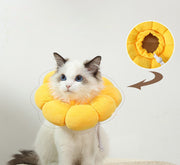 エリザベスカラー ペット用品 犬用品 猫用品 ペットグッズ クッション 柔らかい ソフト 術後 傷舐め防止 傷口保護 花 フラワー ドッグ キャット おしゃれ かわいい