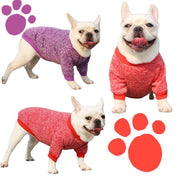 ペットウェア ドッグウェア ニット 袖あり 犬服 犬用品 ペット用品 小型犬 中型犬 杢 無地 単色 シンプル おしゃれ かわいい お散歩