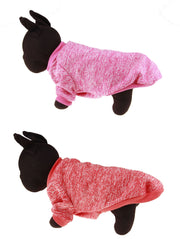 ペットウェア ドッグウェア ニット 袖あり 犬服 犬用品 ペット用品 小型犬 中型犬 杢 無地 単色 シンプル おしゃれ かわいい お散歩
