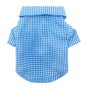 ドッグウェア シャツ トップス 前開き 袖あり 袖付き ボタン 犬服 犬用ウェア ペット服 ペットウェア ウエア チェック 柄 ギンガム 洋服 小型犬 中型犬 春 夏 秋 カジュアル シンプル おめかし おしゃれ お散歩 お出かけ お呼ばれ ワンちゃん ペット用品 プレゼント 青 黄 赤 紺 男の子 女の子 カラバリ豊富
