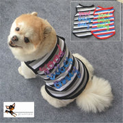 ペット用 犬用 洋服 ドッグウエア タンクトップ プルオーバー ノースリーブ ボーダー柄 カラフル ミックス ロゴ 英語 バイピング ベスト 袖なし ドッグウェア かわいい おしゃれ 犬服 春夏秋 小型犬 中型犬 XS S M L 男の子 女の子 メス オス レッド ブラック グレー