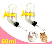 小動物用給水器 ウォーターボトル 60ml 水やり 水飲みボトル ペット用品 ケージ取り付け ハムスター モルモット ペットグッズ 簡単設置 シンプル コンパクト