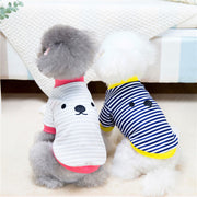 ドッグウェア トレーナー 犬服 猫服 犬用ウェア ペットウェア ボーダー柄 可愛い おしゃれ お散歩 記念写真 インスタ映え ギフト プレゼント ワンちゃん イヌ ネコ ドッグ ネイビー ブルー グレー オレンジ
