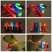 首輪 光る 犬用 猫用 LEDライト USB充電 ヒョウ柄 バックル ペット用品 可愛い おしゃれ 発光 夜間 夜 散歩 安全対策 ペットグッズ いぬグッズ イヌ リチウム
