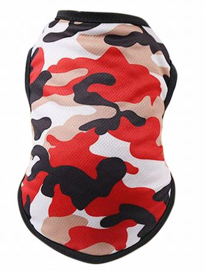 ドッグウェア ペットウェア タンクトップ ノースリーブ ペット用 犬服 レッド バリエーション画像