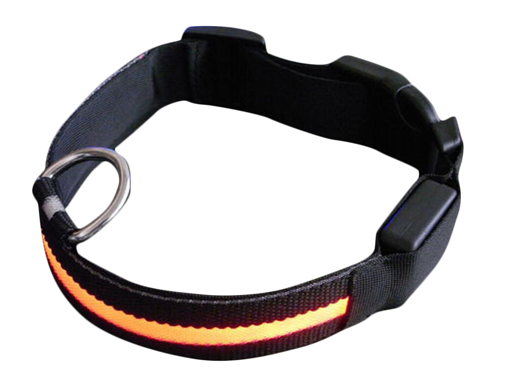 LED首輪 光る首輪 犬用首輪 首輪 LEDライト LED オレンジ バリエーション画像