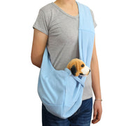 ペット用キャリーバッグ ショルダーキャリー スリングバッグ 猫用品 犬用品 ペット用品 ペットグッズ 無地 ドット柄 リバーシブル シンプル お散歩 おしゃれ かわいい